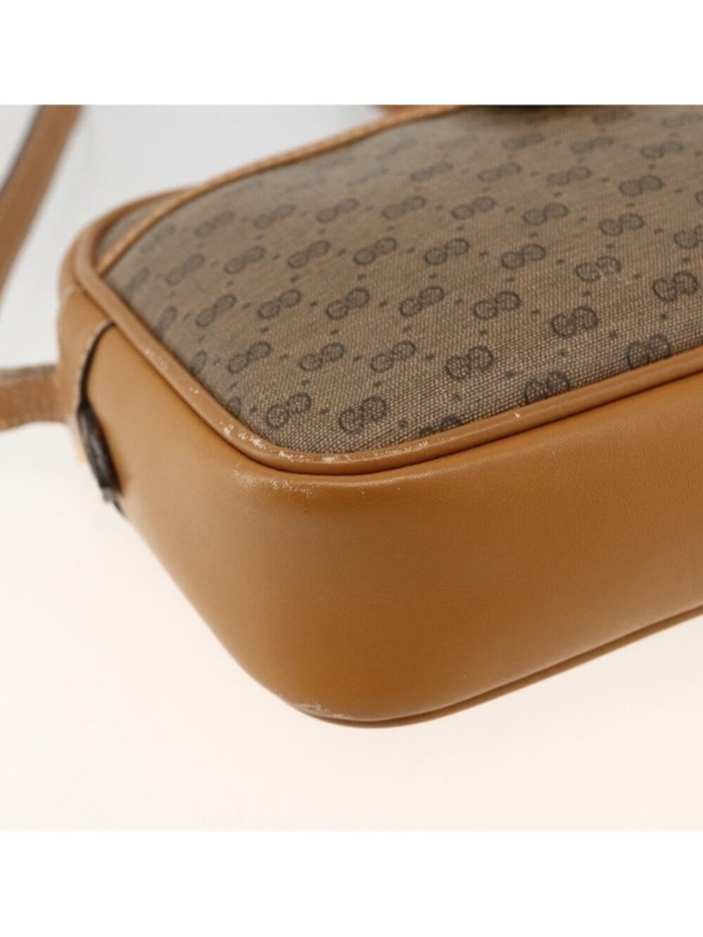 Authentic GUCCI Micro GG Supreme Shoulder Bag PVC Beige Gold 007 104 0098 - Picture 13 of 16